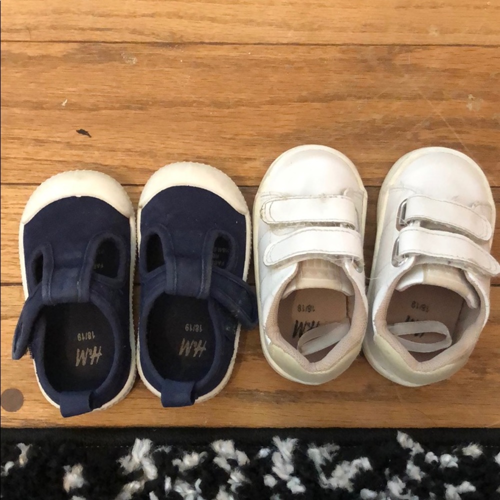 H&M toddler shoes size 18/19 or 2.5-3.5 set of two